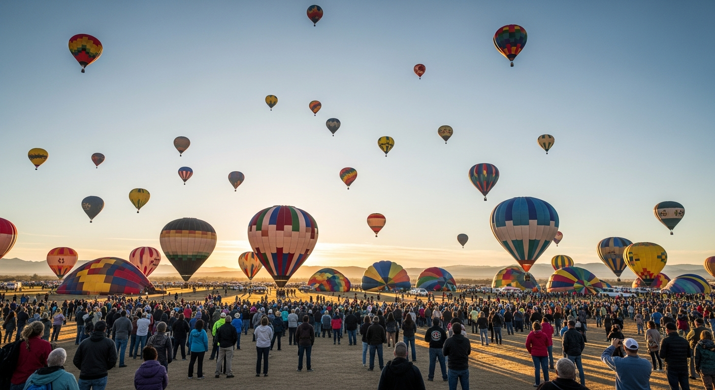 Balloon festival mass ascension
